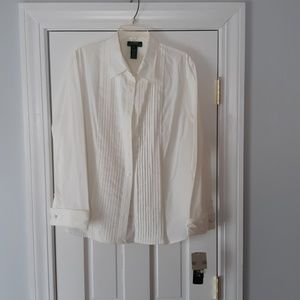 NWT: Ralph Lauren Button Down Cream Shirt - 2x